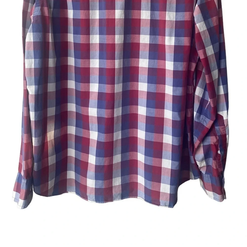 J. Crew Mens Plaid Button Down Shirt XL Cotton‎ Business Casual Preppy Classic